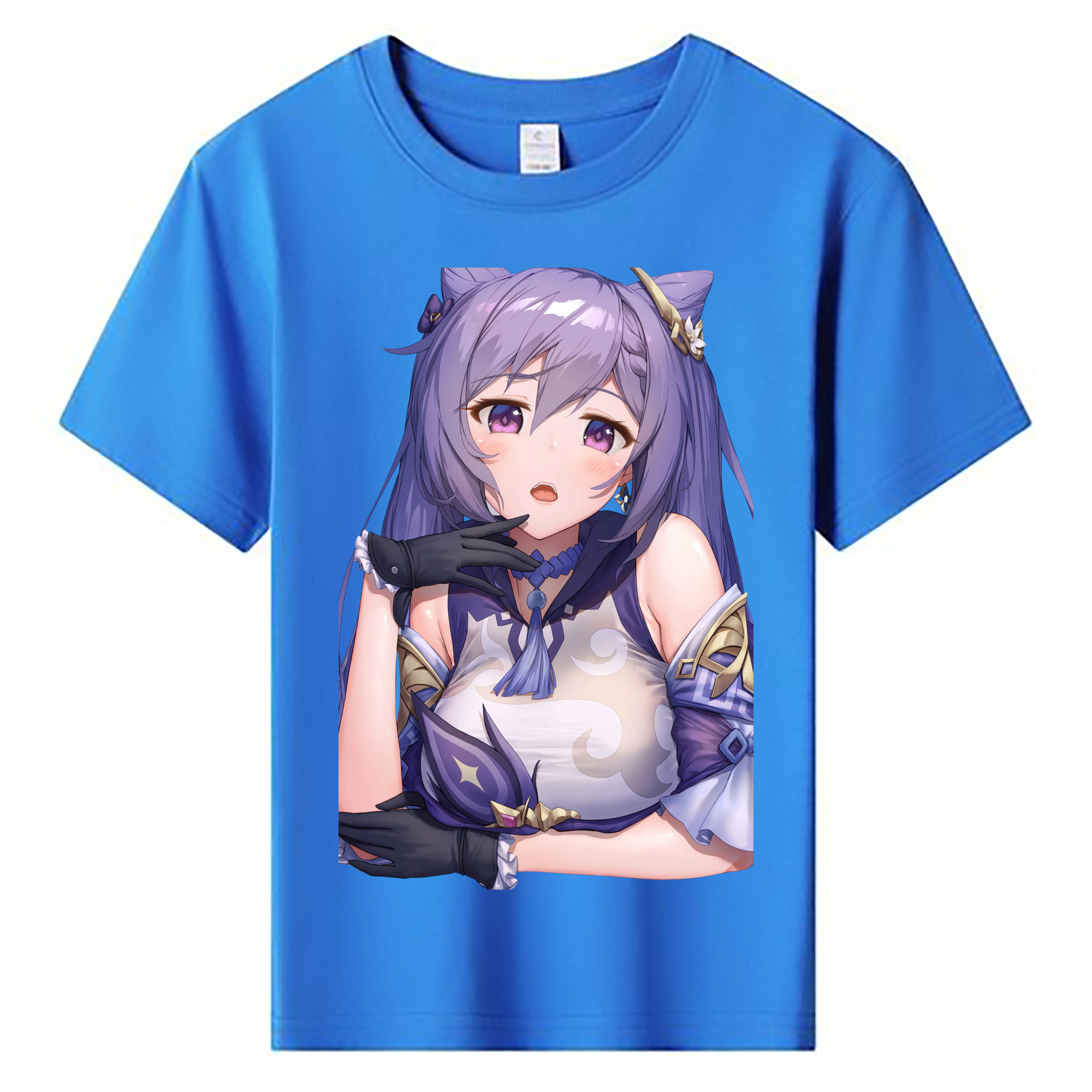 げんし神 刻晴 こくせい genshin Kokusei 綿100％キッズTシャツ（フロントプリント）